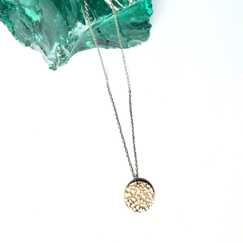 Hammered Moon Necklace